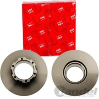 2X TRW Bremsscheiben 304Mm BelÜFtet Vorne Passend FÜR MERCEDES-BENZ T2/LN1