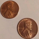 1944 D & S Red Lincoln Wheat Cent Penny Gem Uncirculated 2 Coin Set Free Post