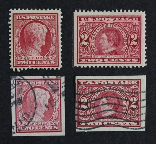 CKStamps: US Stamps Collection Scott#367 370 Mint H OG #368 371 Used