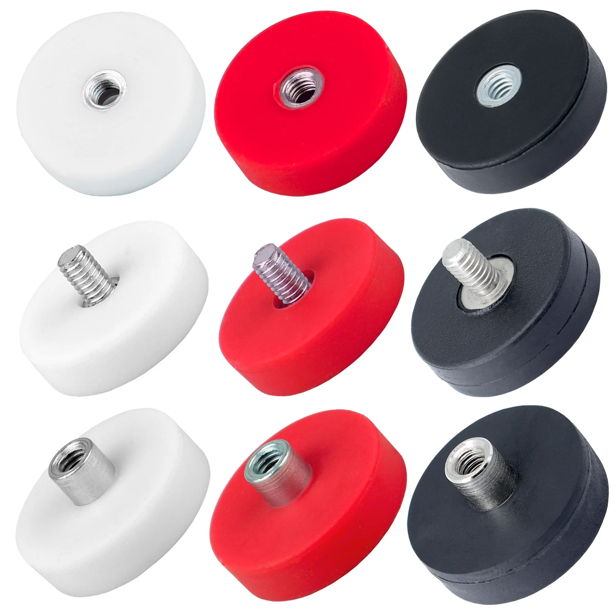Fix-o-moll Topfmagnet Neodym Gewindebolzen Gummiert 13,5 mm x 25 mm Fix-o-moll Topfmagnet Neodym Gewindebolzen Gummiert 13,5 mm x 25 mm