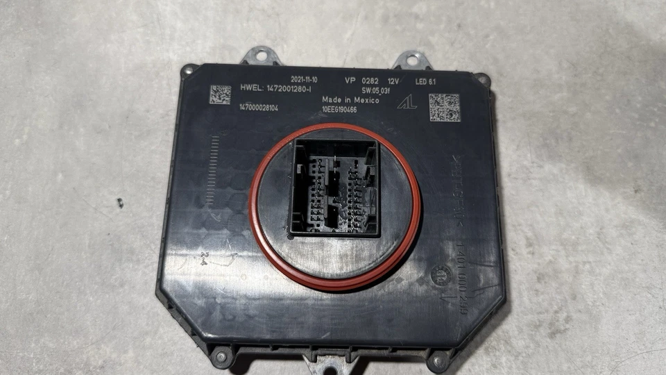 OEM AL Dodge RAM 1500 LED 6.1 Headlight Ballast Module 1472001280-I 147000028104 - Image 3 of 4