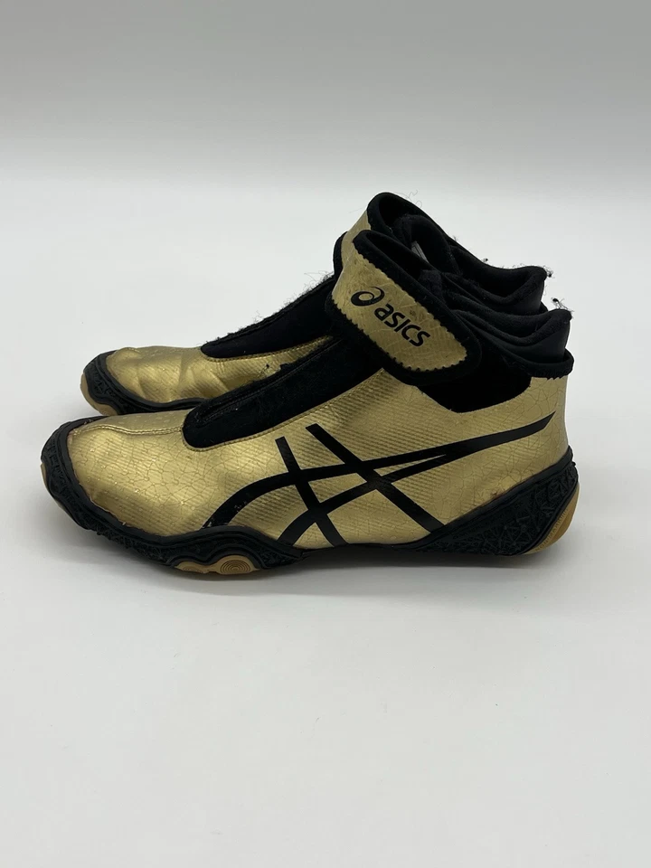 Rare Asics Omniflex-Attack™ V2.0 Women’s Sz 7.5 Wrestling Shoes Black And Gold - Image 4 of 4