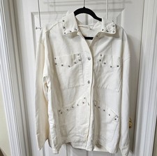 Universal Thread Women's Studded Chore Denim Jacket