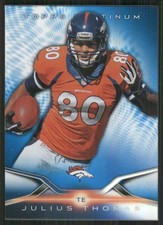 2014 Topps Platinum Blue Wave Refractors #52 Julius Thomas Denver Broncos 36103