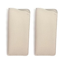 Mirkcittle Cases for eyeglasses 2 Pack Soft Milkshake White/Milkshake White