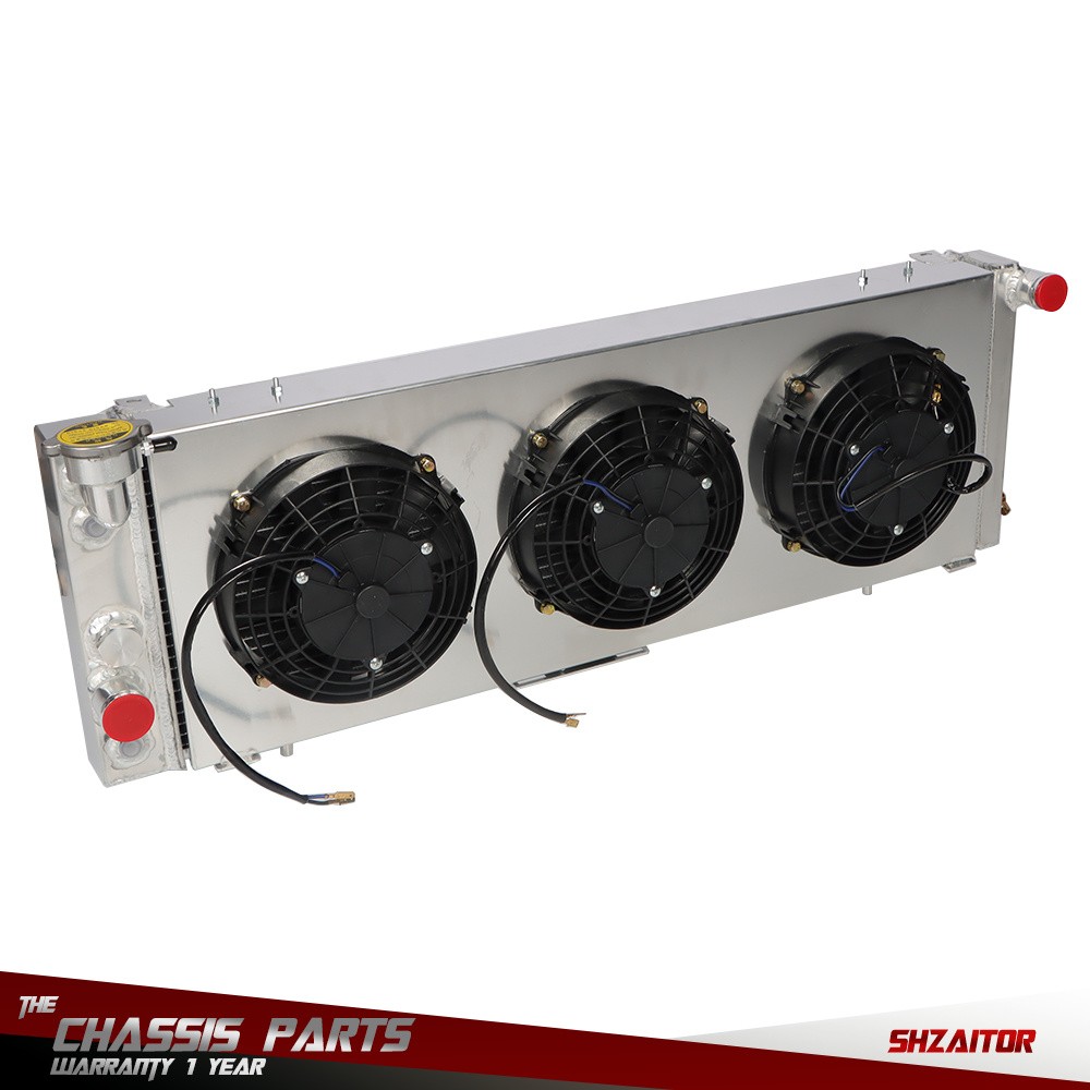 Aluminum Radiator + Shroud Fan Relay Kit For Jeep Cherokee XJ Comanche 1991-2001