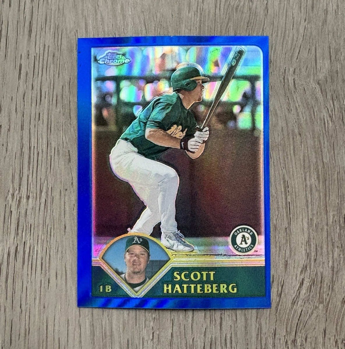 2003 MLB Topps Chrome Refractor | Scott Hatteberg | /699 | #110