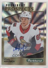 2019-20 Parkhurst Prominent Prospects Gold Vitalii Abramov Vitaly #PP-9 Auto a2k