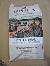 Skinners Field & Trial Grain Free Salmon Adult Working Dogs 15kg Sealed Bag!