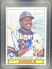 1979 Topps Don Baylor On Card Auto