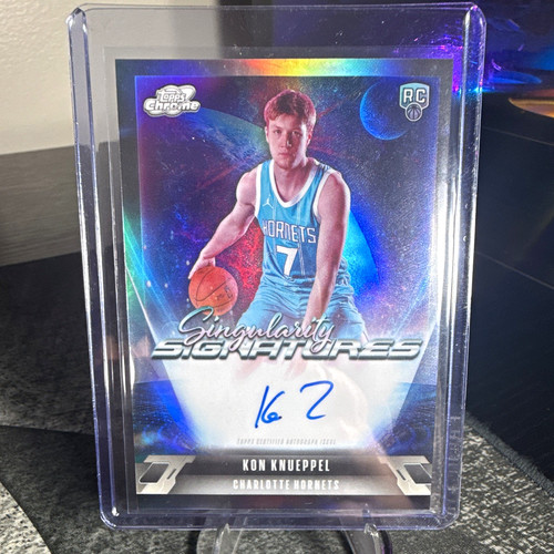 Topps 2025-26 Cosmic Chrome Kon Knueppel Singularity Signatures #SS-KK RC Auto