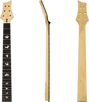 22 Fret Guitar Neck 25.5 inch Rosewood Fingerboard with Black Bird Inlay