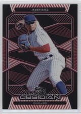 2020 Panini Chronicles Obsidian Electric Etch Red 5/25 Javier Baez #56 nd3