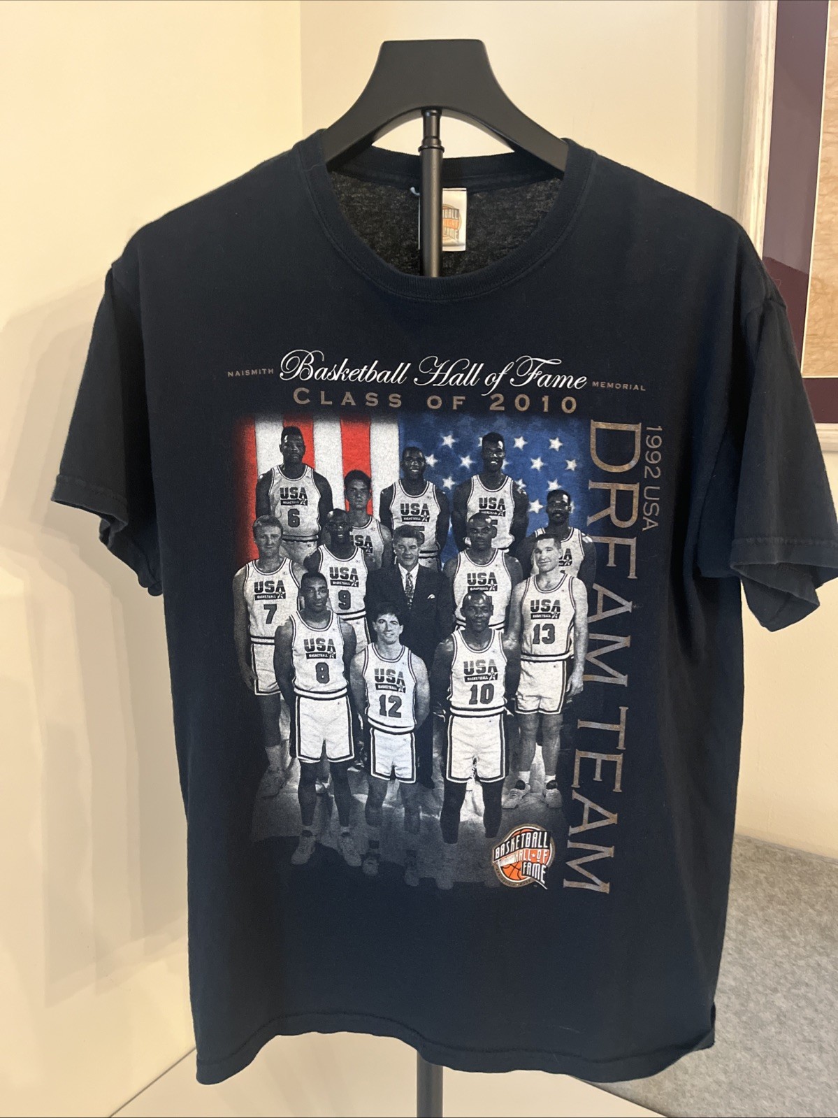 2010 HALL OF FAME USA Basketball DREAM TEAM (md) Shirt MICHAEL JORDAN LARRY BIRD