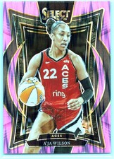 2025 Panini A'ja Wilson 56 Pink Flash Prizms Las Vegas Aces