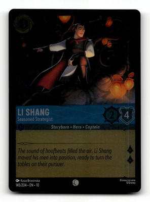 COLD FOIL - Disney Lorcana Li Shang - Seasoned Strategist - Whispers in the Well