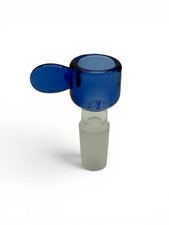 14mm Glass Bowl Slide Water Pipe Hookah - Built In Screen - Blue
