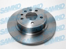 SAMKO 2x Bremsscheibe hinten voll passend für Saab 9-5 Kombi YS3E