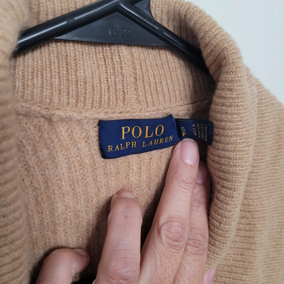 Polo Ralph Lauren женщин кардиган маленький бежевый шерсти тихий роскошь старые деньги - Изображение 4 из 4