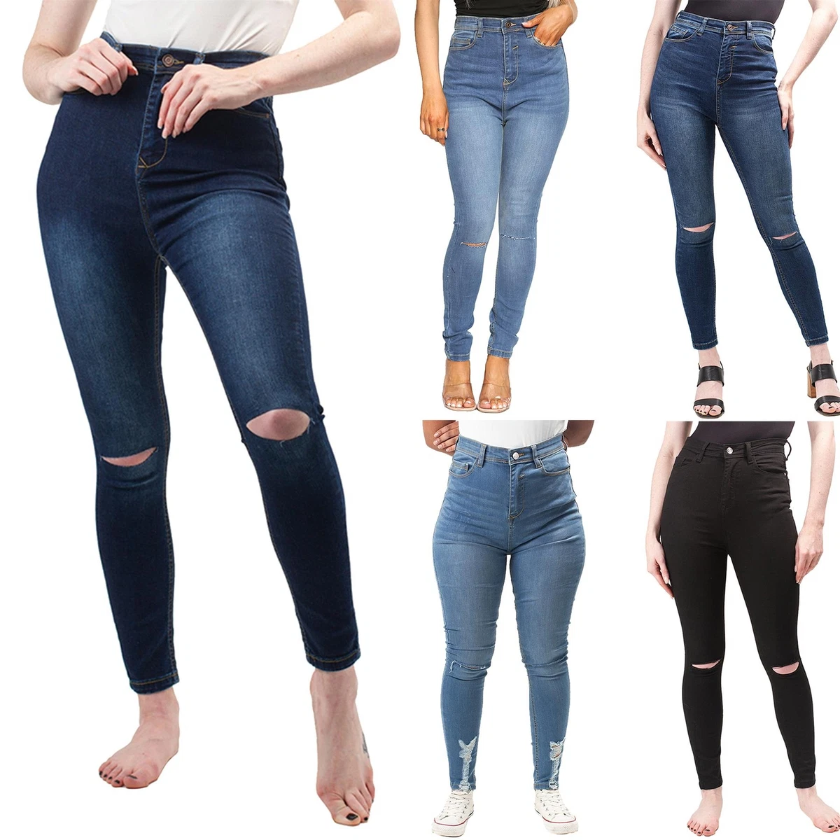 Ankle length jeans for ladies sales