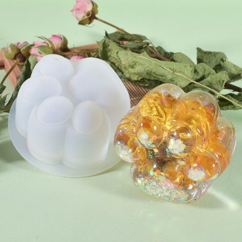 Crystal Epoxy Resin Mold Cat Claw Paw Print Resin Silicone Mold Handmade Crafts - Picture 8 of 11