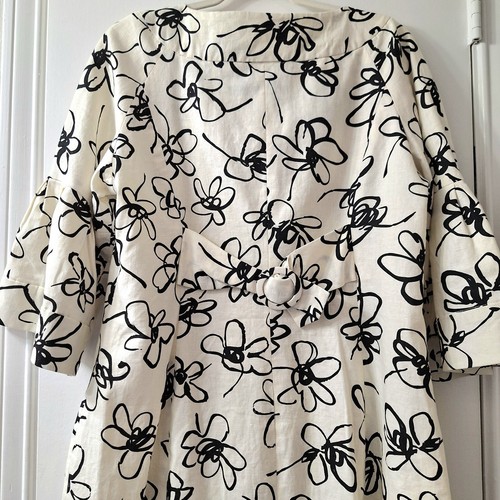 Vtg LAL Live A Little Linen Blend Jacket XL Floral Ruffle Slv Cottagecore READ - Picture 7 of 15