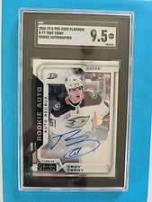 2018-19 Troy Terry OPC O-PEE-CHEE Platinum Rookie Auto RC Autograph SGC 9.5