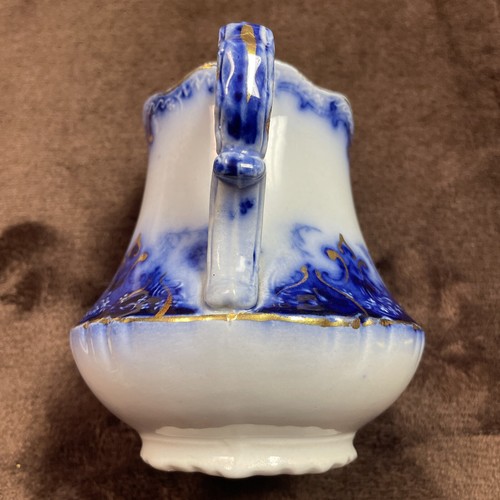 Rare Antique Alfred Meakin Regent Flow Blue Creamer Milk Pitcher 4.5” - Picture 4 of 16