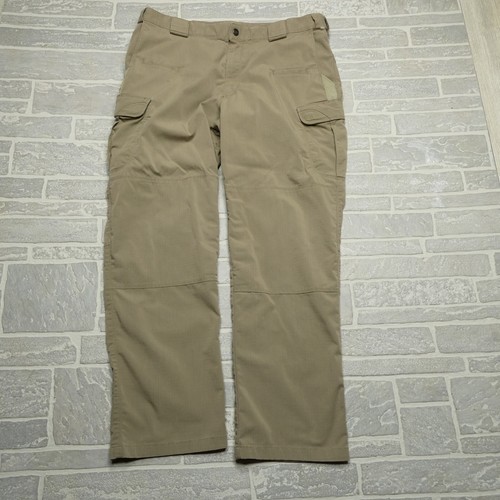 5.11 Tactical Stryke Pants Mens 40x32 Beige Canvas Ripstop Cargo Military