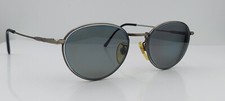 Vintage Adolfo 2002 Gray Oval Metal Sunglasses FRAMES ONLY