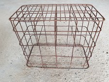 Ceste trasporto bottiglie-bottiglioni fatte in ferro zincato anni 60/80 vintage 