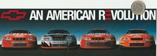 STICKER . automobile. Chevrolet year American revolution
