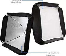 LS [2-Pack] Lighting Diffuser Softbox for Rotating Ball Head without Shoe Mount