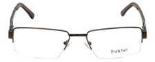 Big Tall by Vivid Designer Reading Glasses Big-And-Tall-7-Brown in Brown 60mm