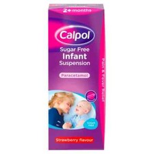 Calpol Infant - Pain & Fever Relief - Sugar Free - 100ml - Strawberry Flavour