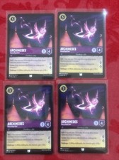 4x Disney Lorcana Shimmering Skies - Archimedes - Electrified Owl 47/204 NM x4
