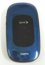 Sanyo Vero SCP-3820 - Black and Blue  Sprint  Rare Flip Cell Phone - No Back