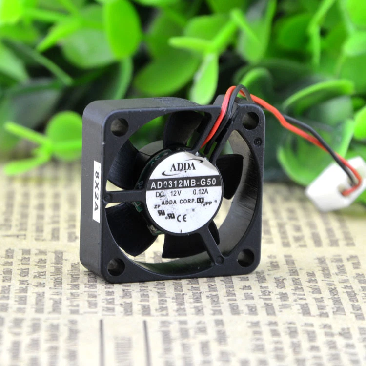 1X ADDA AD0312MB-G50 DC 12V 0.12A 2Pin 30x30x10mm Case Cooling Fan Fast Shipping - Image 2 of 4