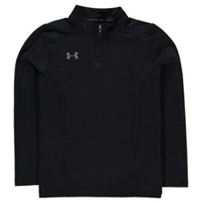 Under Armour Challenger Black Zip Top Junior Boys New (Sizes From 7-13 Yrs) 