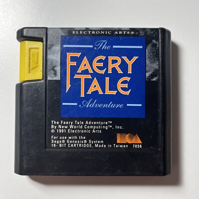 The Faery Tale Adventure RPG Sega Genesis 1991 Cartridge Only