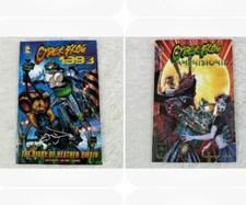 CYBER FROG ASHCAN SET 1998: Diary of Heather Swain + Amphibionix ALL CAPS COMICS