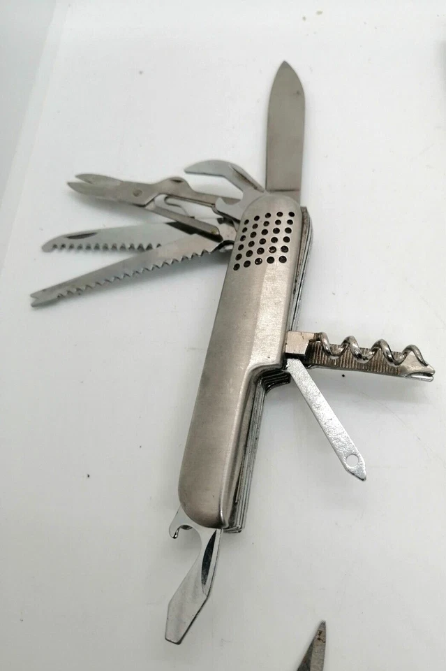 #4 lote de trabajo 10 cuchillos plegables de bolsillo vintage Jack hoja suiza cuchillo de aleta garra Foto 4 de 4