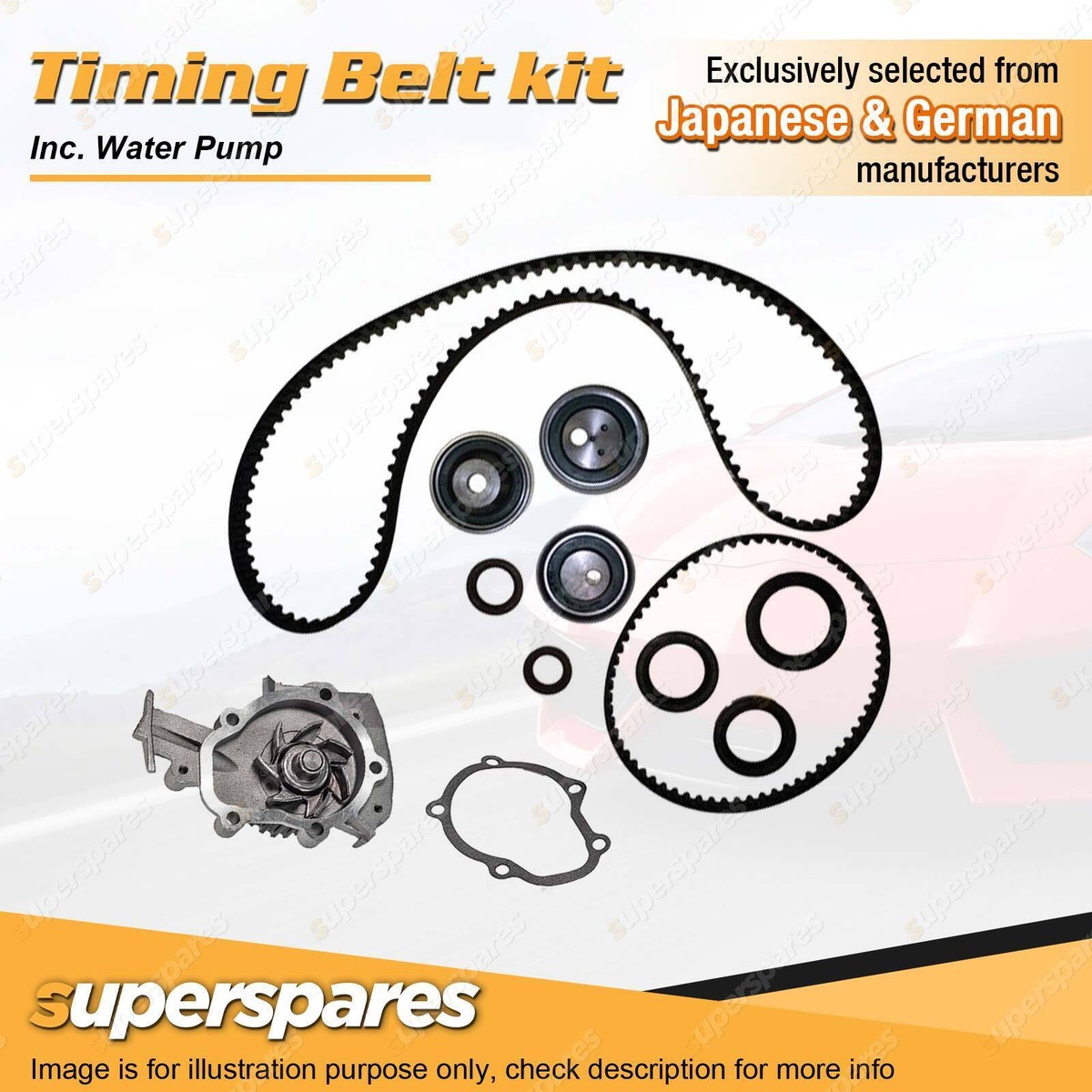 Wira Timing Belt Timing Belt Kit Inc Water Pump For Proton Jumbuck