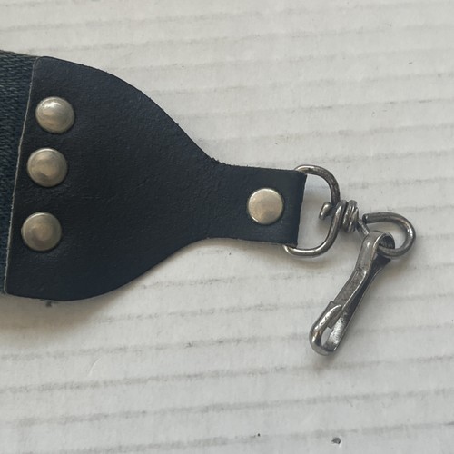Vtg Denim Jean Adjustable Camera Sling Belt Neck Strap Hippy Photography 80s - Photo 5 sur 8