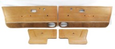 Interior Door Panel Cards Set 80-86 Vw Rabbit Convertible Cabriolet Mk1 Brown -