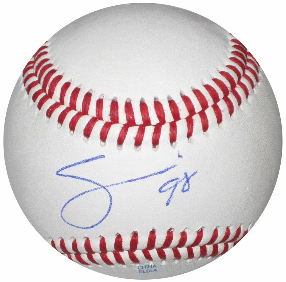 Joakim Soria Oakland A's Kansas City Royals firmado autografiado prueba de béisbol Foto 2 de 2