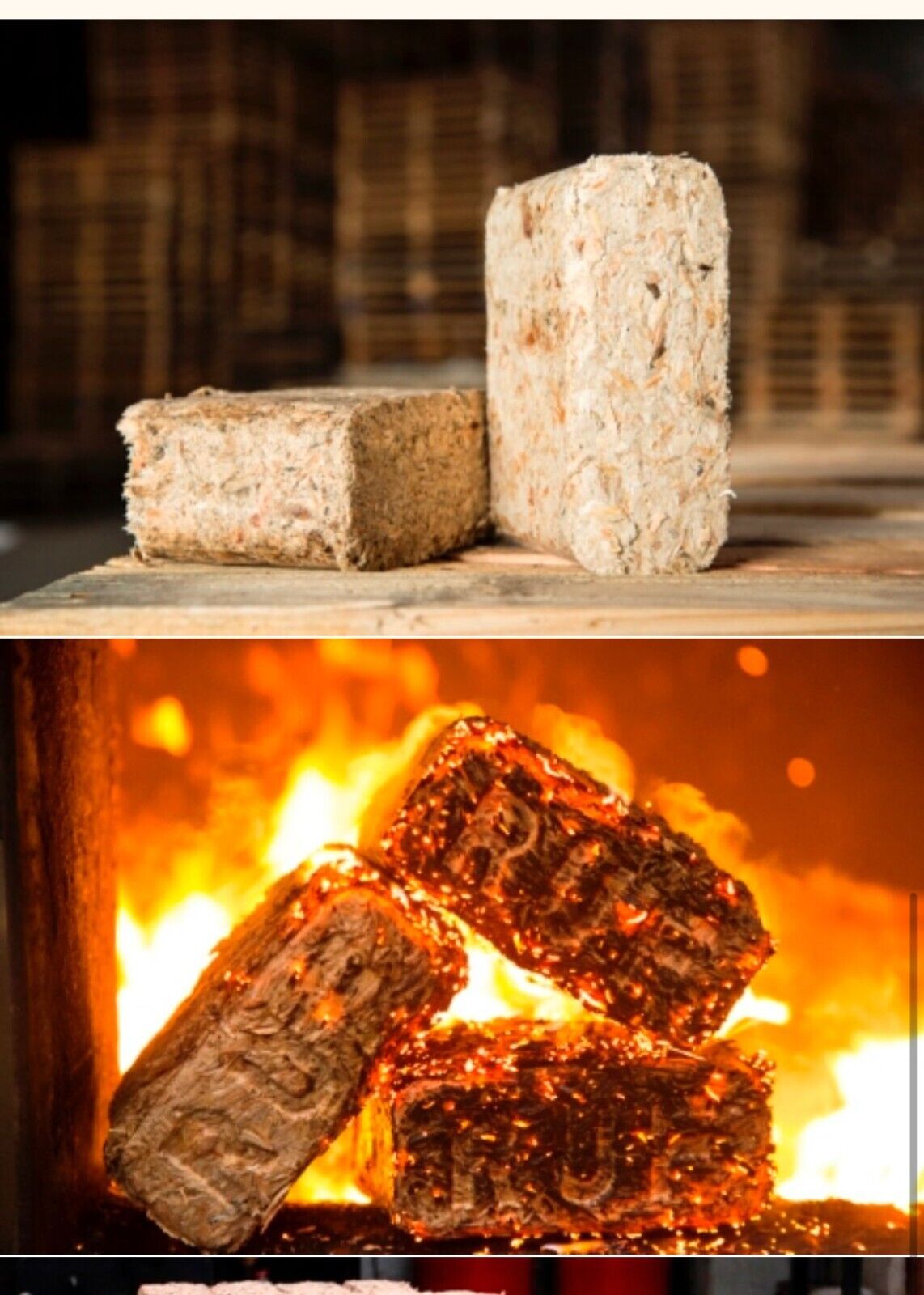 briquetas de madera 1 palet aprox 1000kg entrega incluida en el precio...