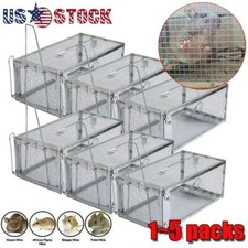 Big Mouse Trap Rat Trap Rodent Trap Live Catch Cage ,Easy to Set Up and Reuse