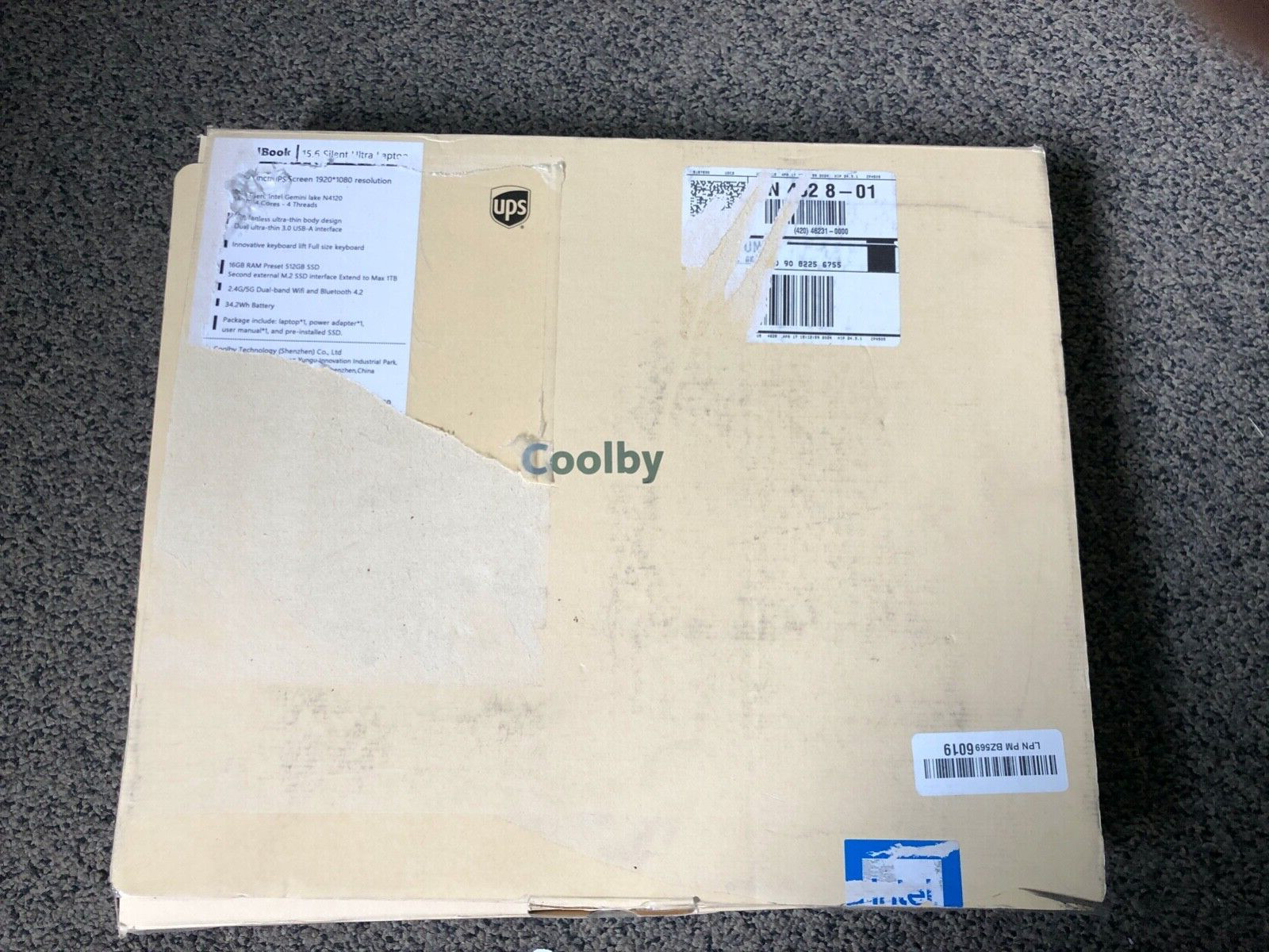 Coolby 15.6