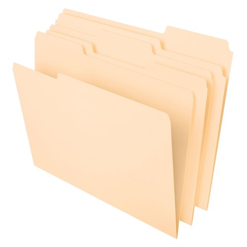2Pk Member's Mark Manila File Folders,Letter, 1/3 Cut Assorted Tabs,150 per Box - Picture 4 of 5